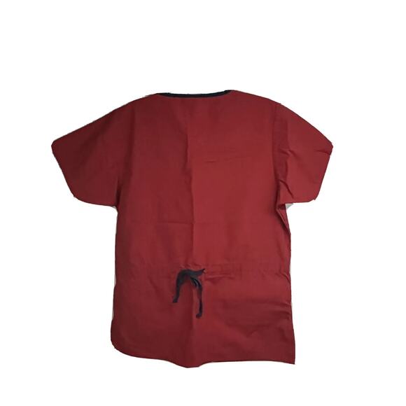 Lot of 6 Womens Uniform Medical Pullover Scrub Tops Shirts XS Pockets Cotton - Picture 8 of 12